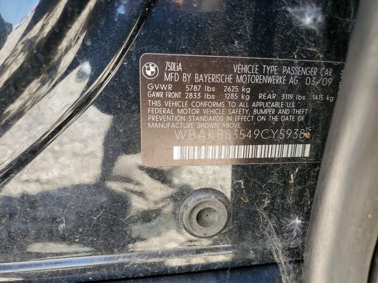 2009 BMW 7 SERIES