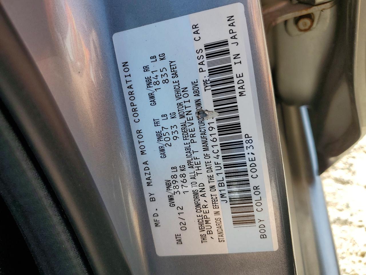 2012 MAZDA 3