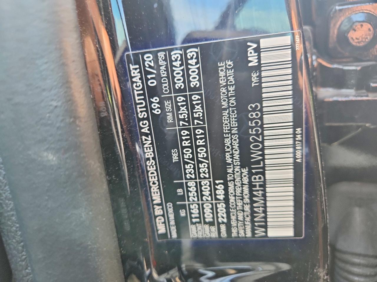 2020 MERCEDES-BENZ GLB-CLASS