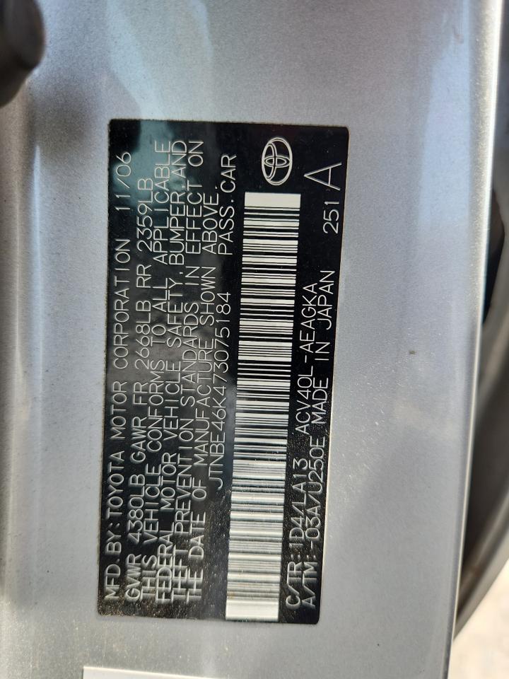 2007 TOYOTA CAMRY