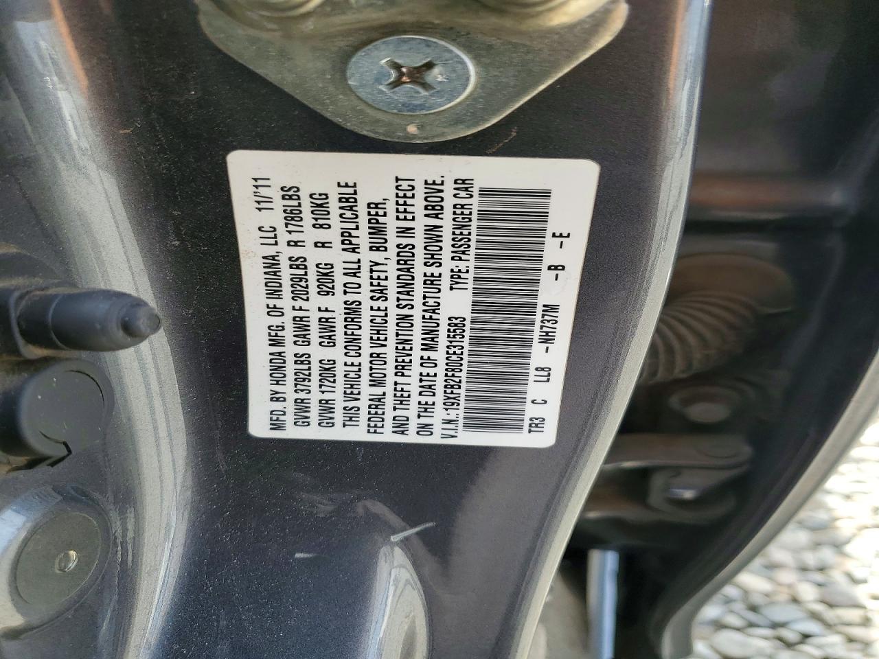 2012 HONDA CIVIC