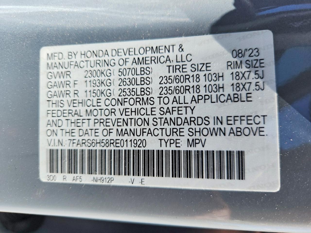 2024 HONDA CRV