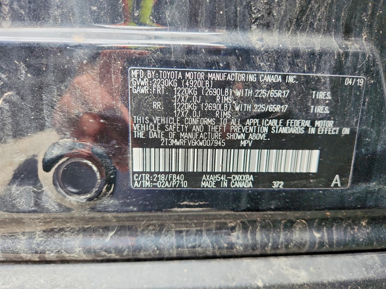 2019 TOYOTA RAV4
