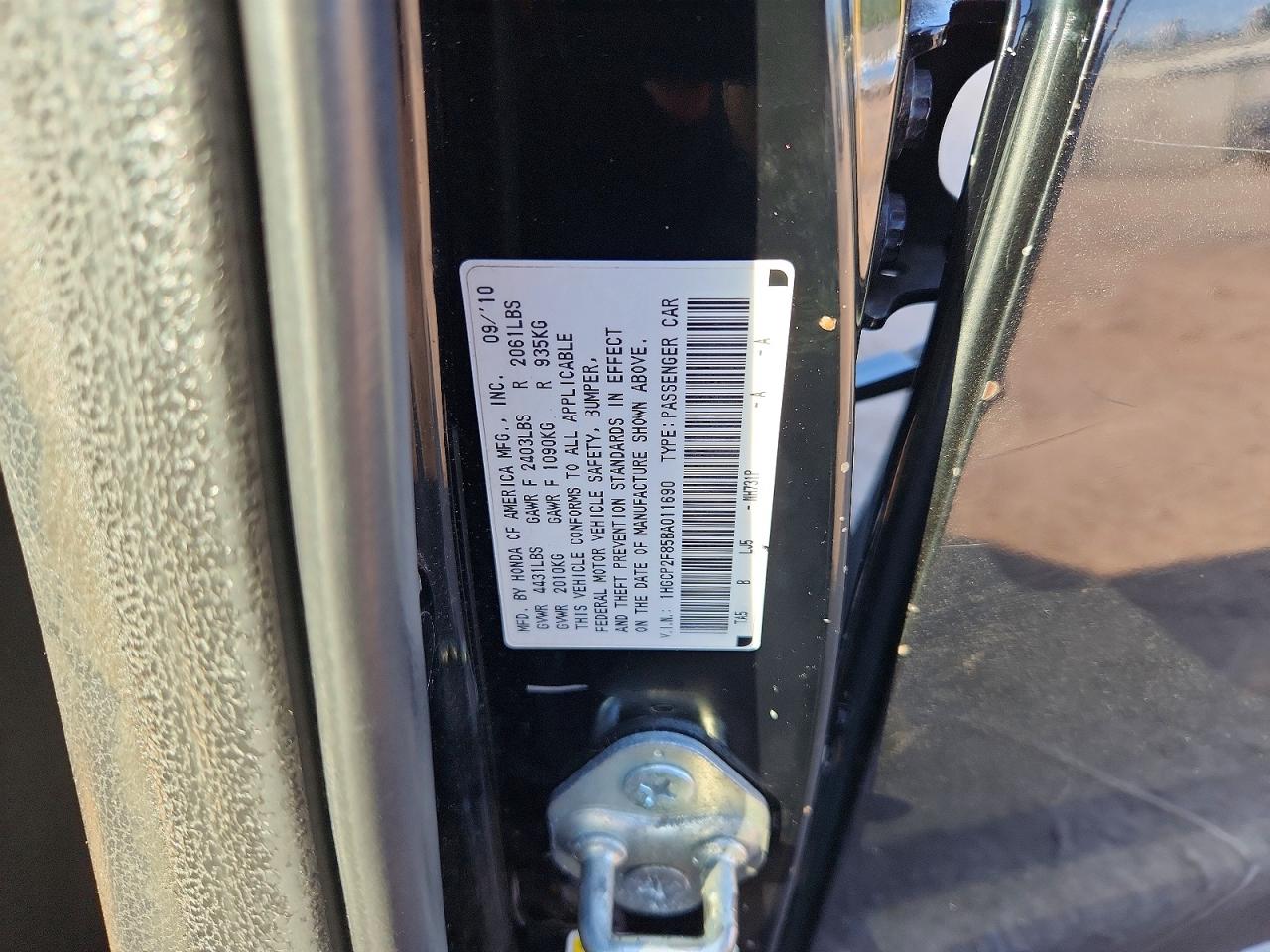 2011 HONDA ACCORD