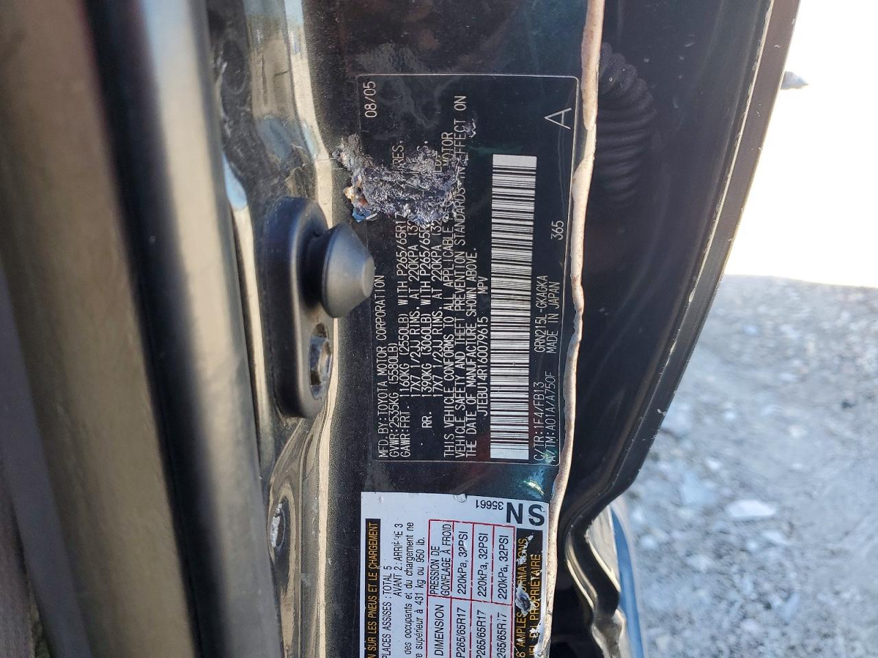 2006 TOYOTA 4RUNNER