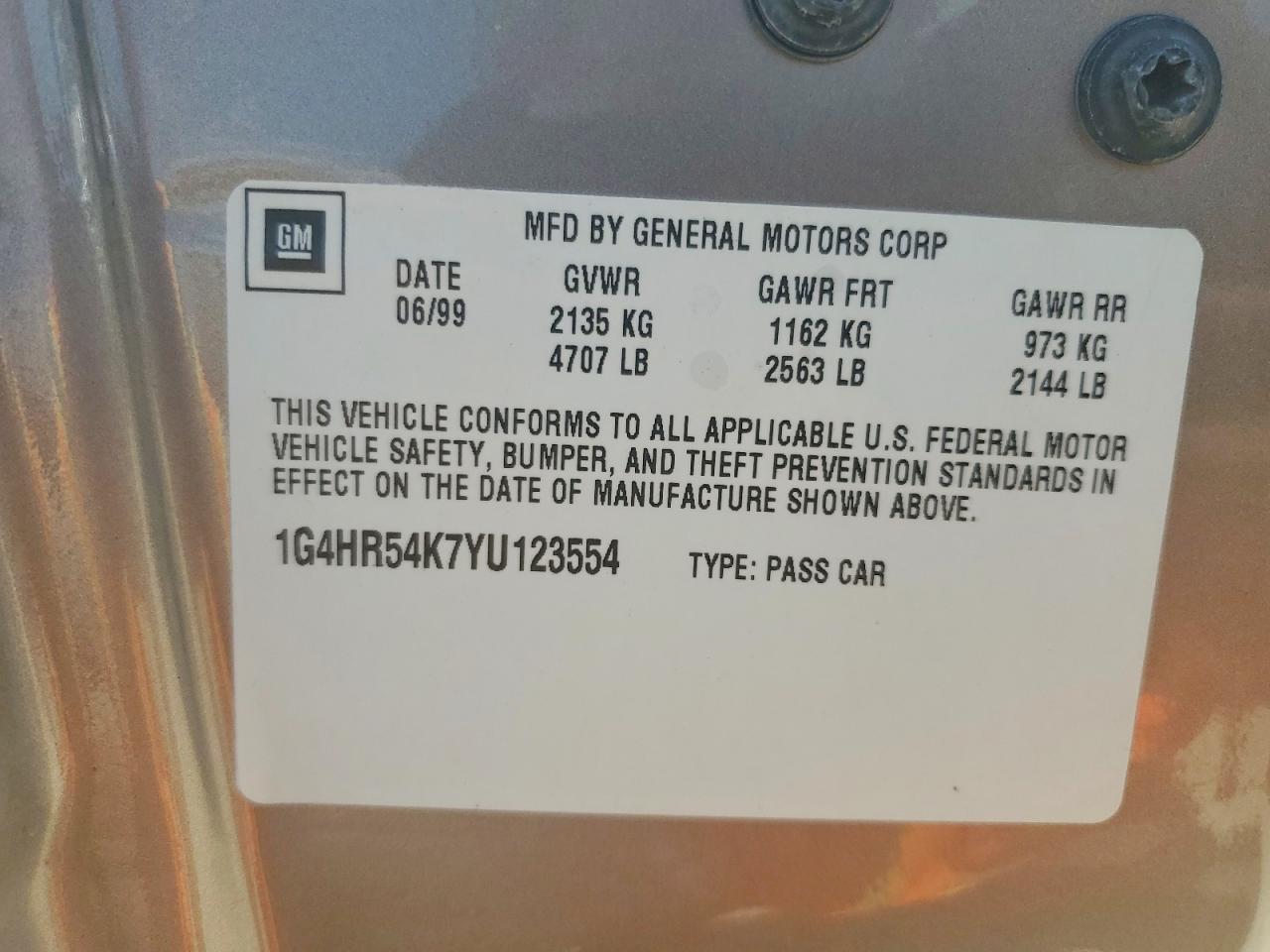 2000 BUICK LESABRE