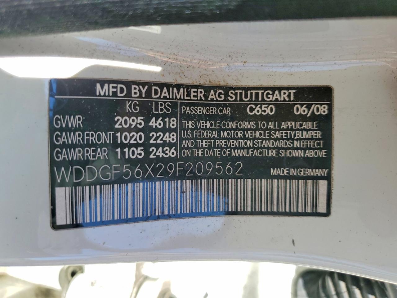 2009 MERCEDES-BENZ C-CLASS