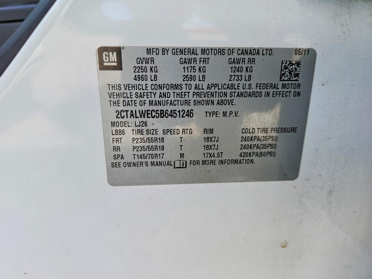 2011 GMC TERRAIN