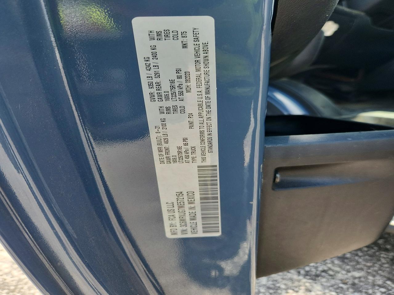 2021 RAM PROMASTER
