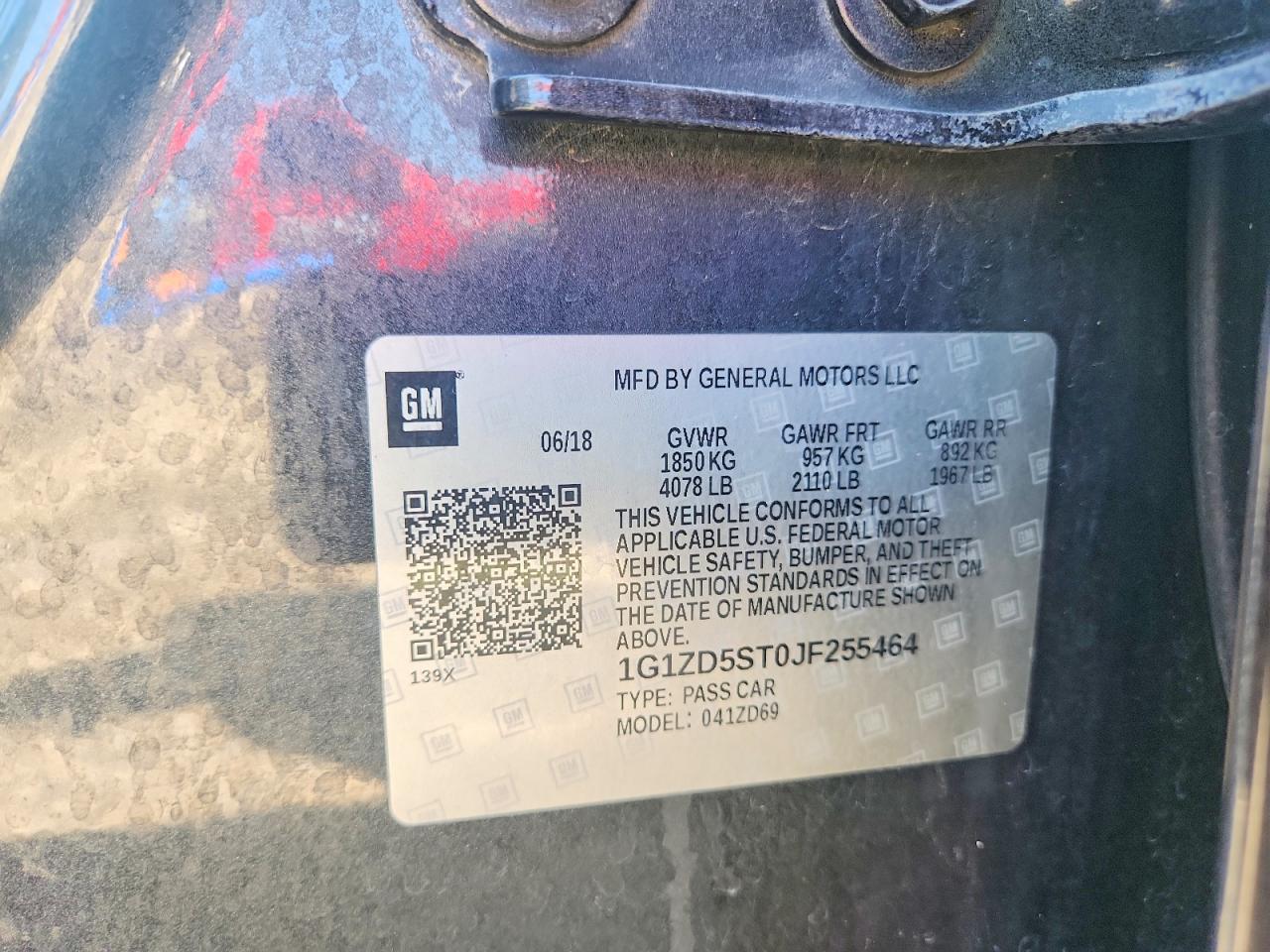 2018 CHEVROLET MALIBU