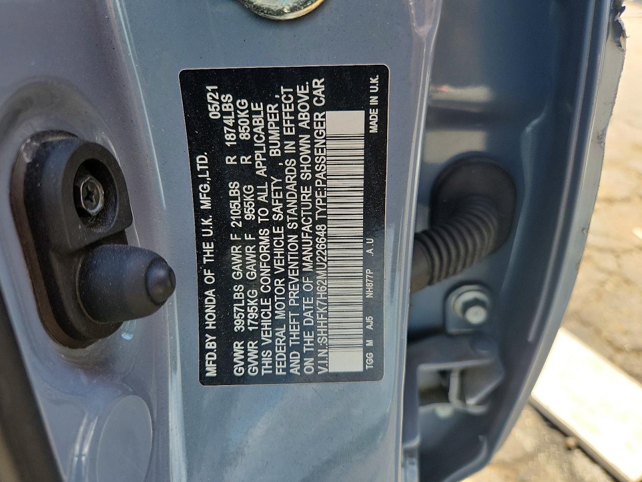 2021 HONDA CIVIC