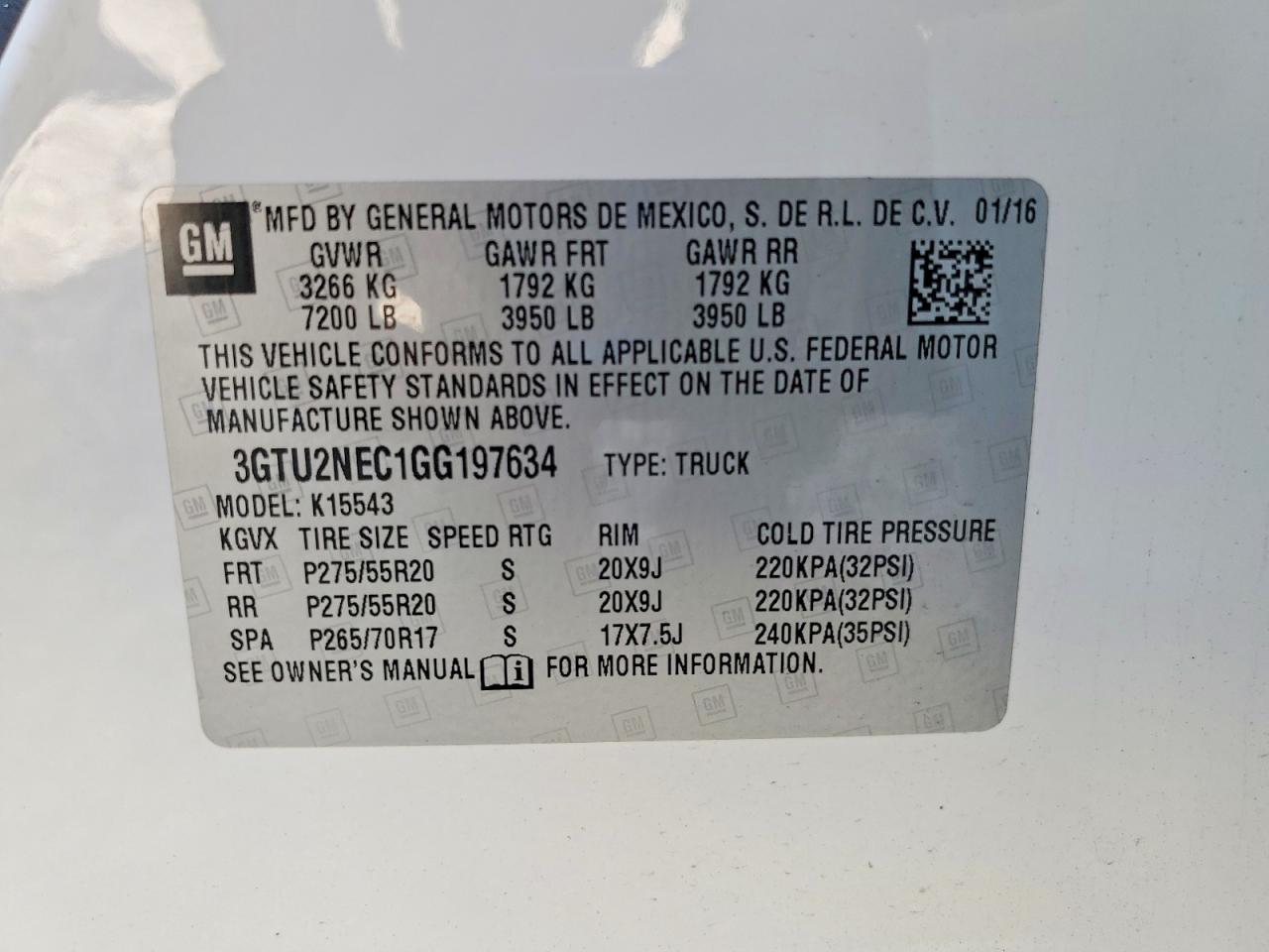 2016 GMC SIERRA