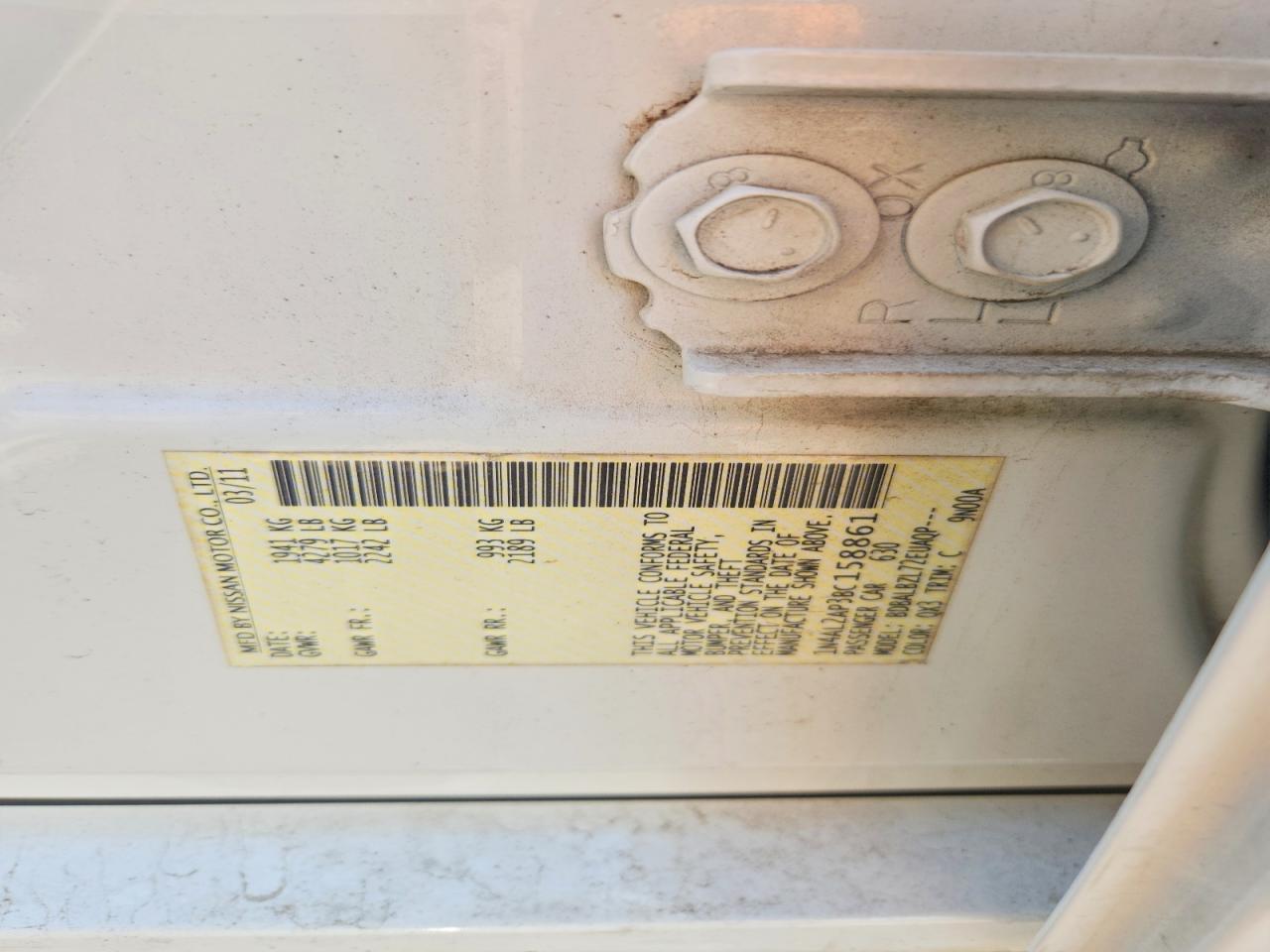2011 NISSAN ALTIMA