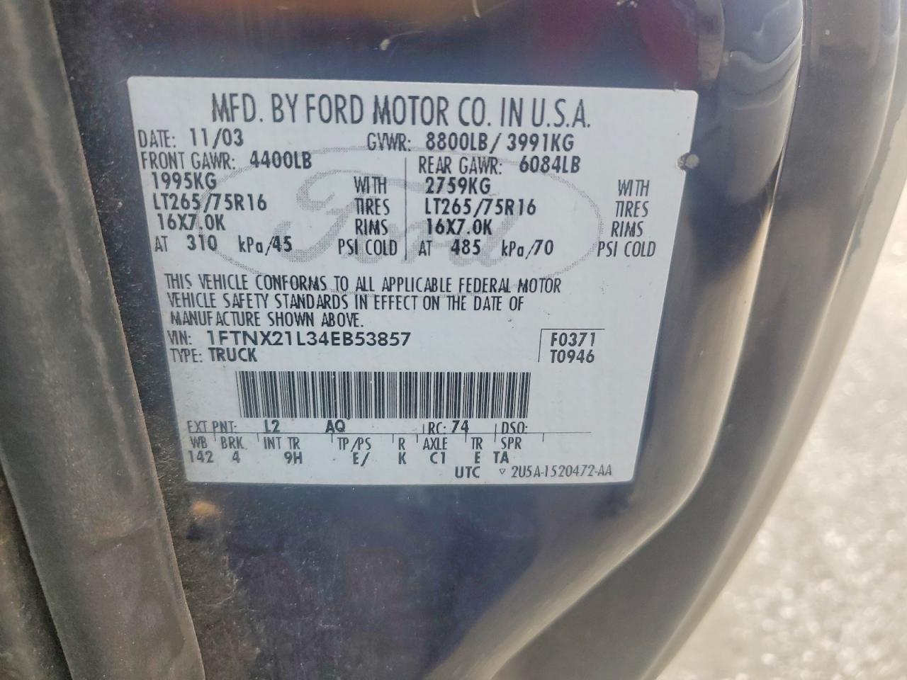 2004 FORD F250
