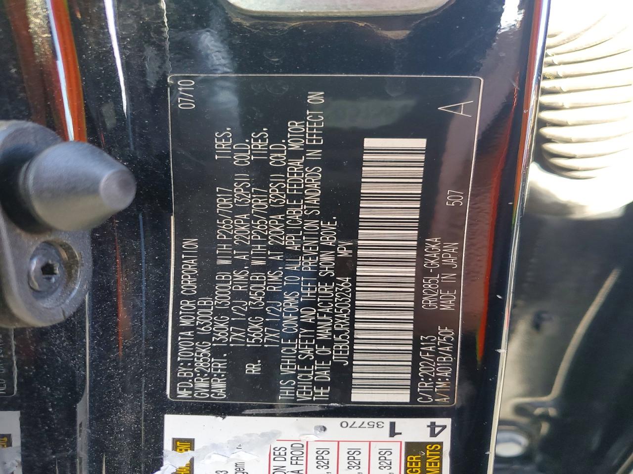 2010 TOYOTA 4RUNNER