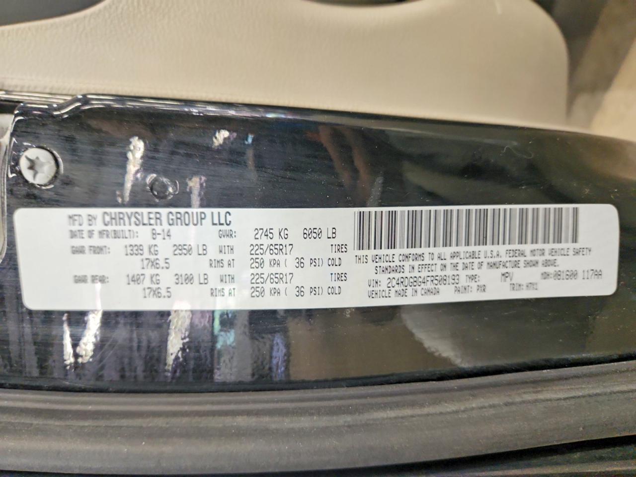 2015 DODGE CARAVAN