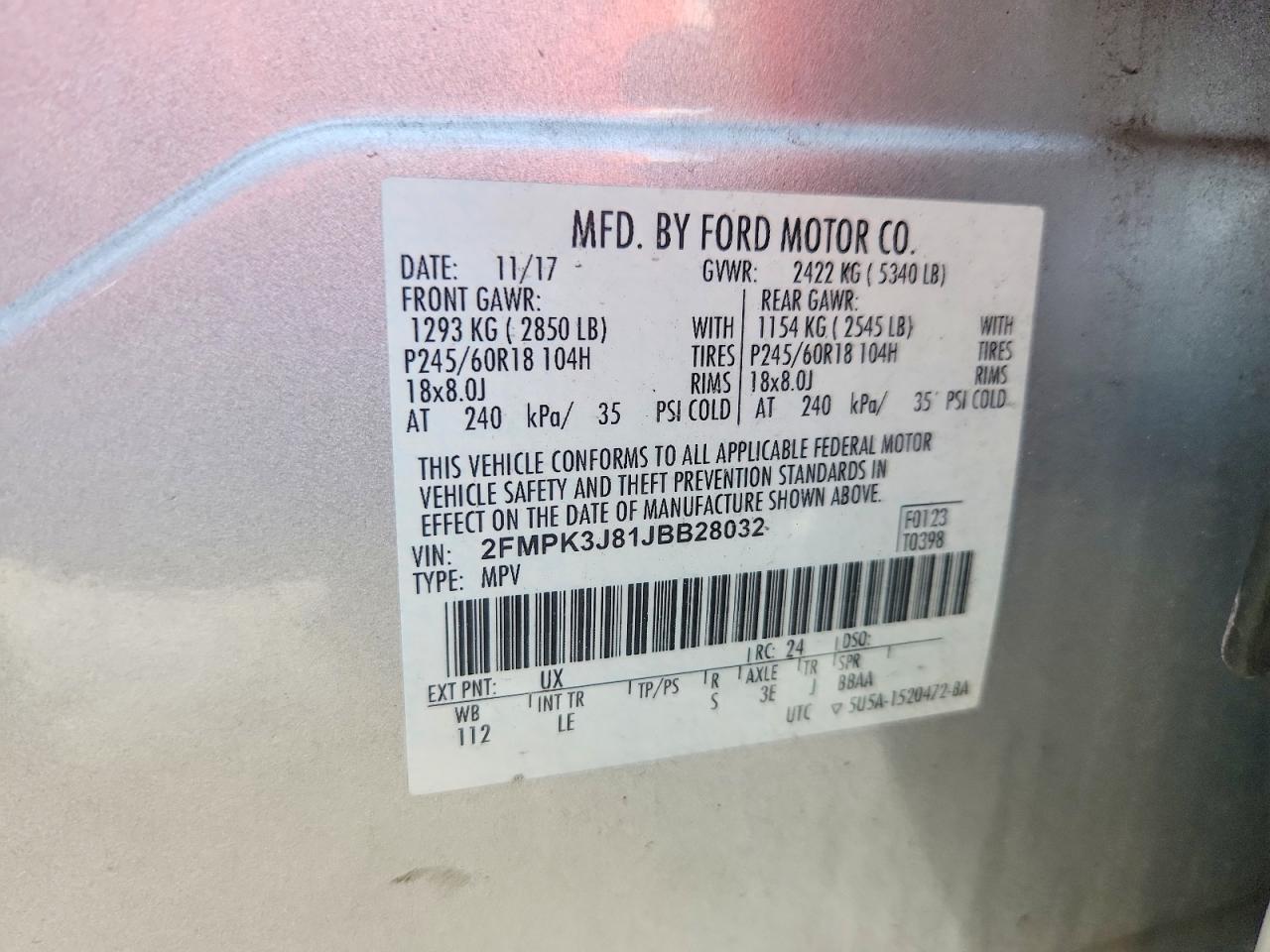 2018 FORD EDGE