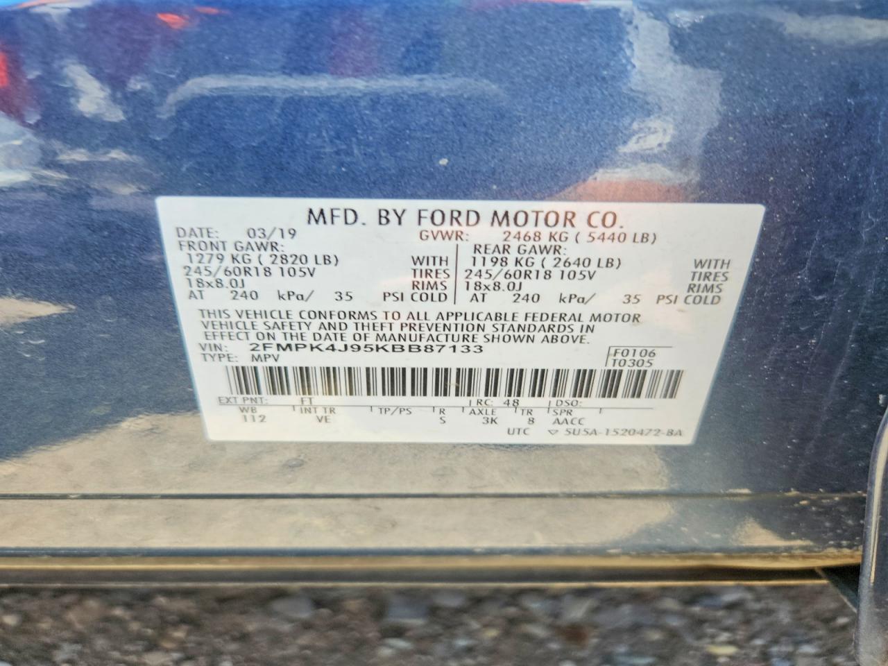 2019 FORD EDGE