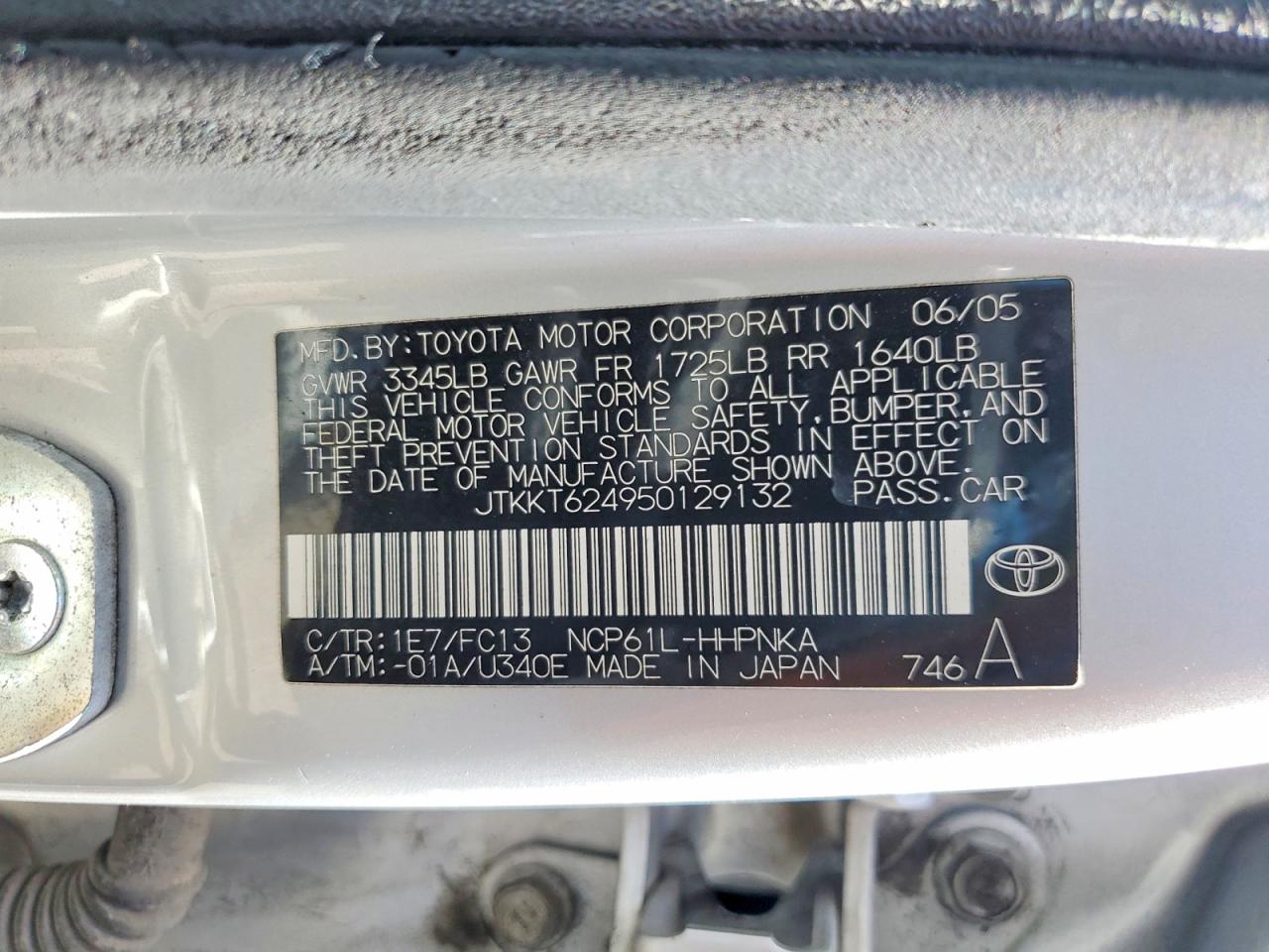 2005 SCION XA BASE