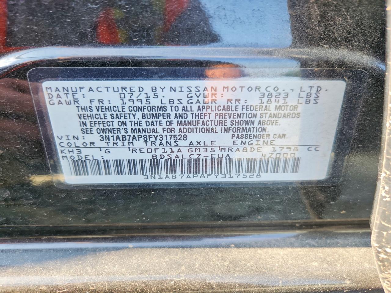 2015 NISSAN SENTRA