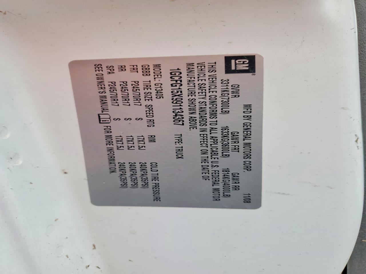 2009 CHEVROLET EXPRESS