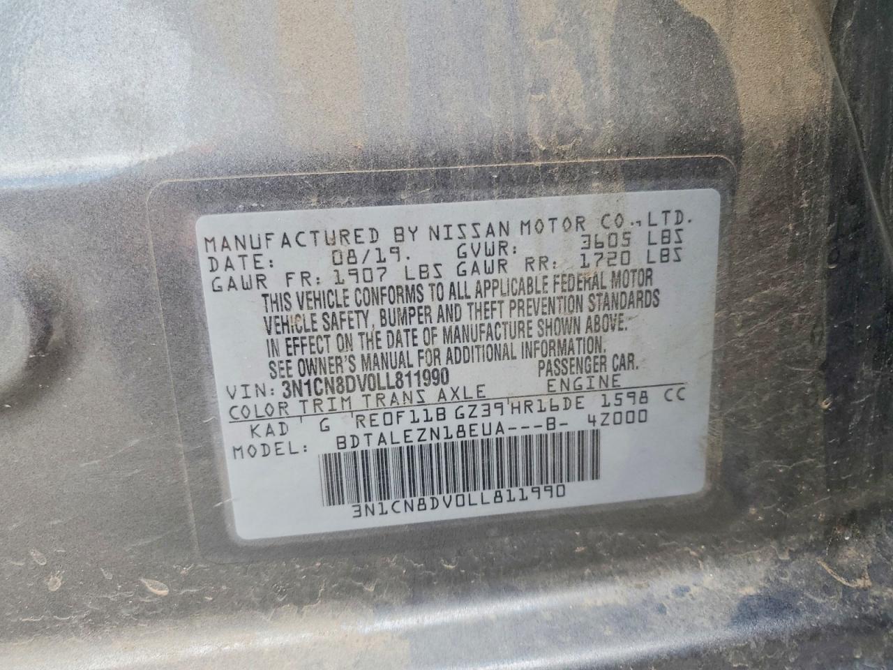 2020 NISSAN VERSA