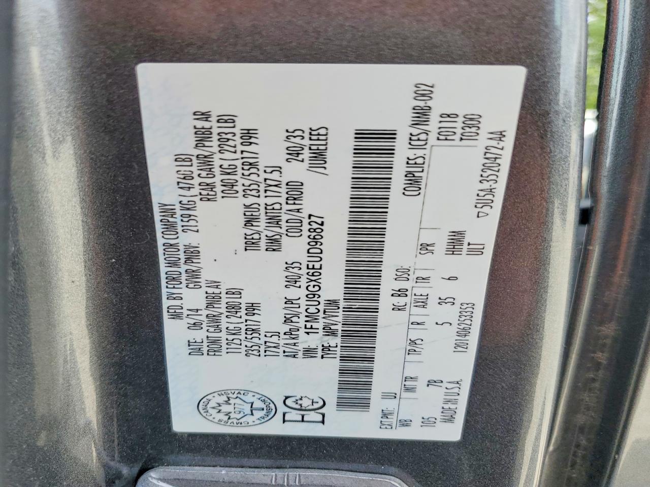 2014 FORD ESCAPE