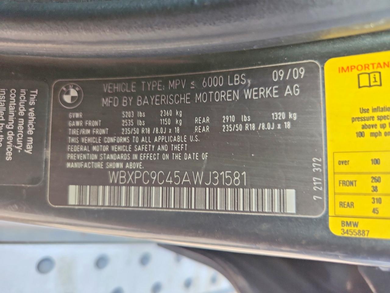 2010 BMW X3