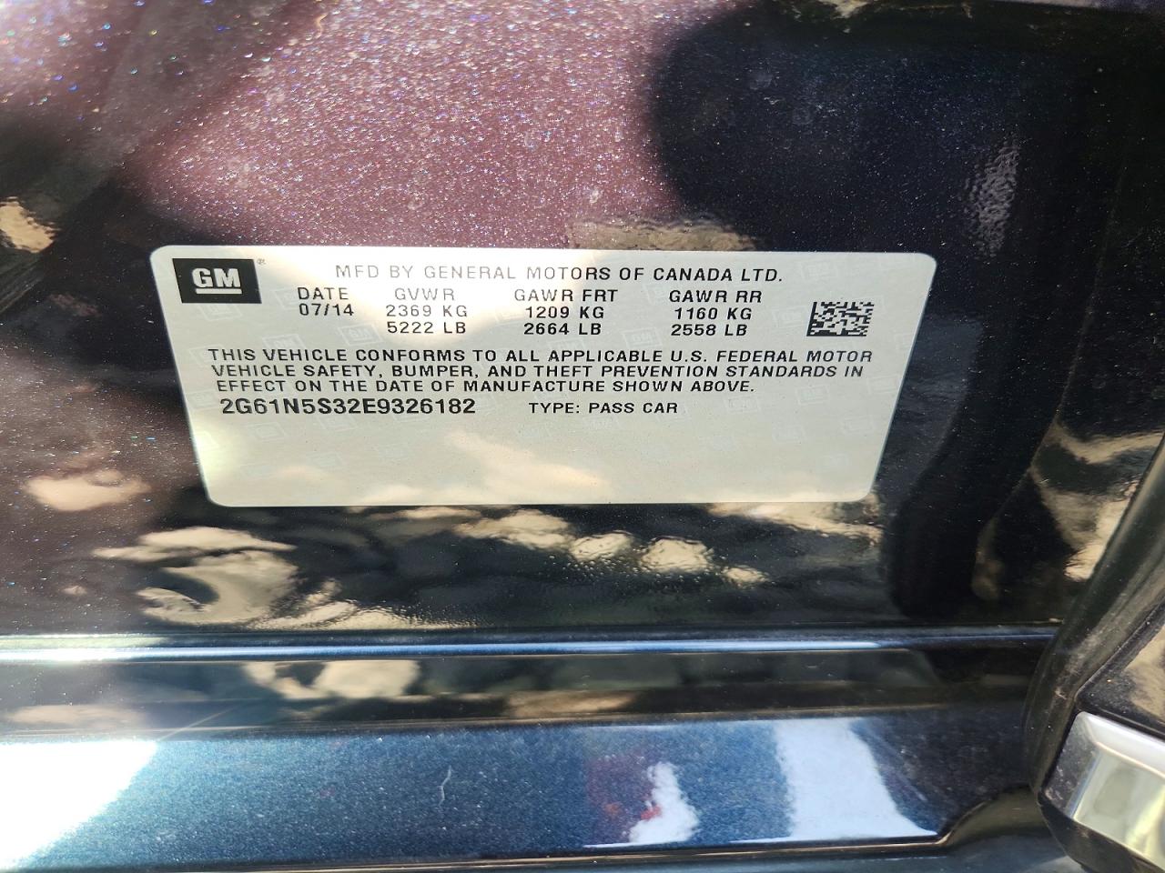 2014 CADILLAC XTS