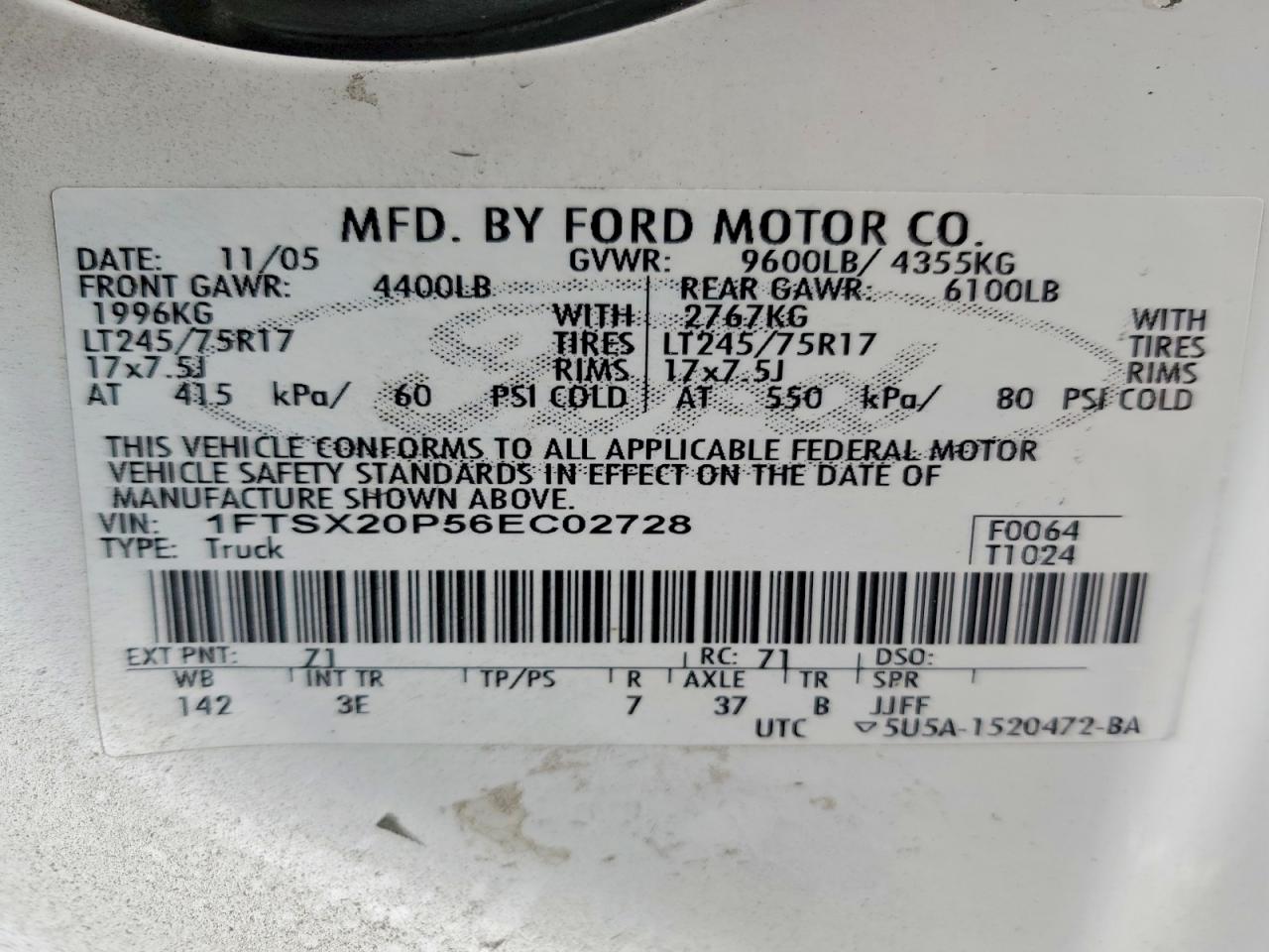 2006 FORD F250