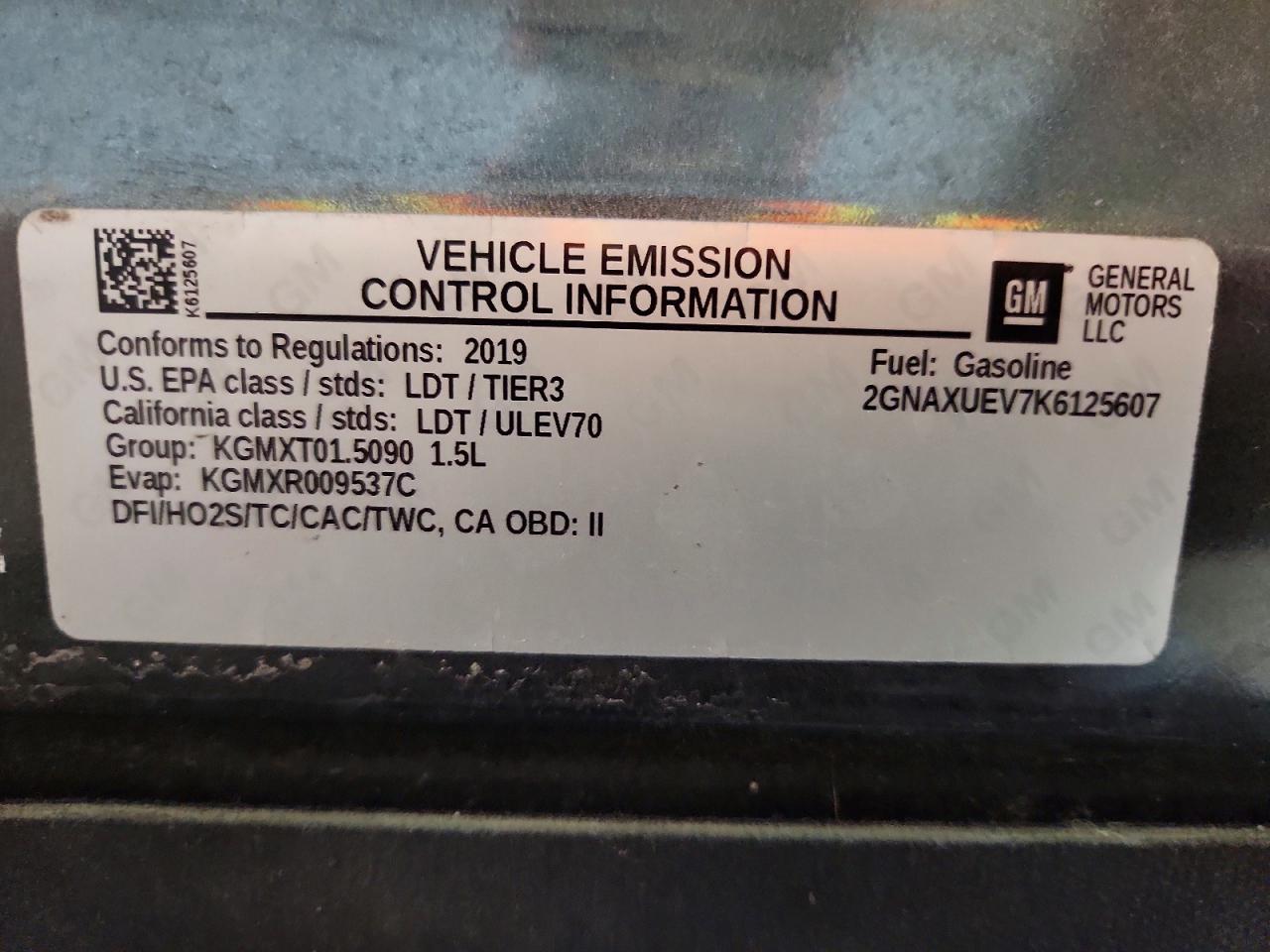 2019 CHEVROLET EQUINOX
