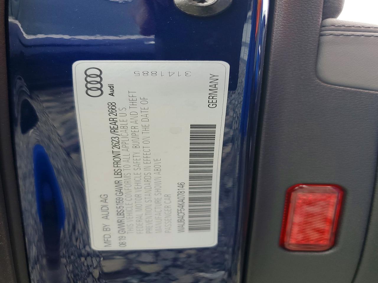 2019 AUDI S5/RS5