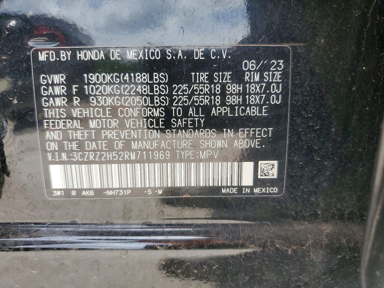 2024 HONDA HR-V