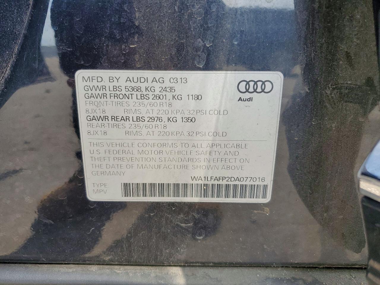 2013 AUDI Q5