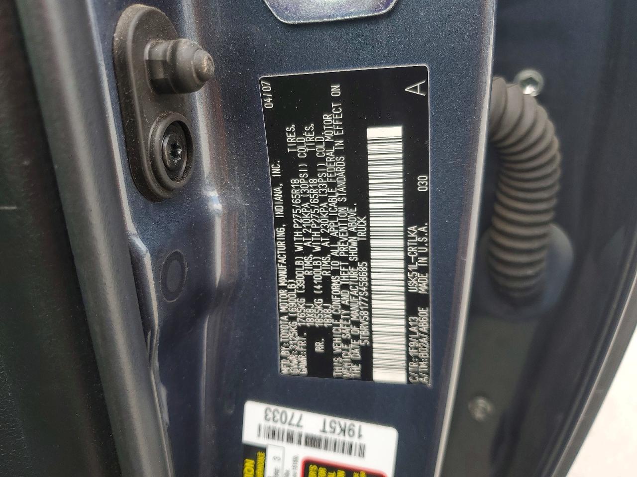 2007 TOYOTA TUNDRA