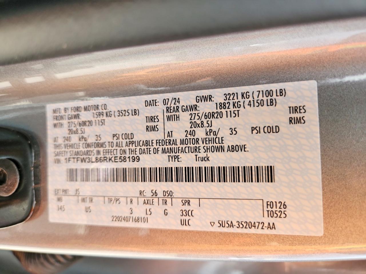 2024 FORD F150