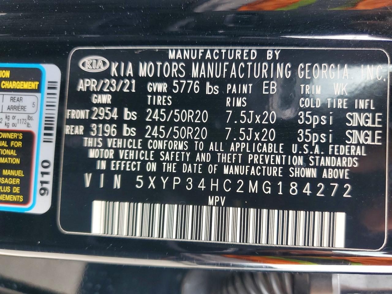 2021 KIA TELLURIDE