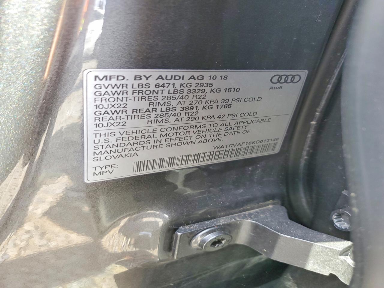 2019 AUDI Q8