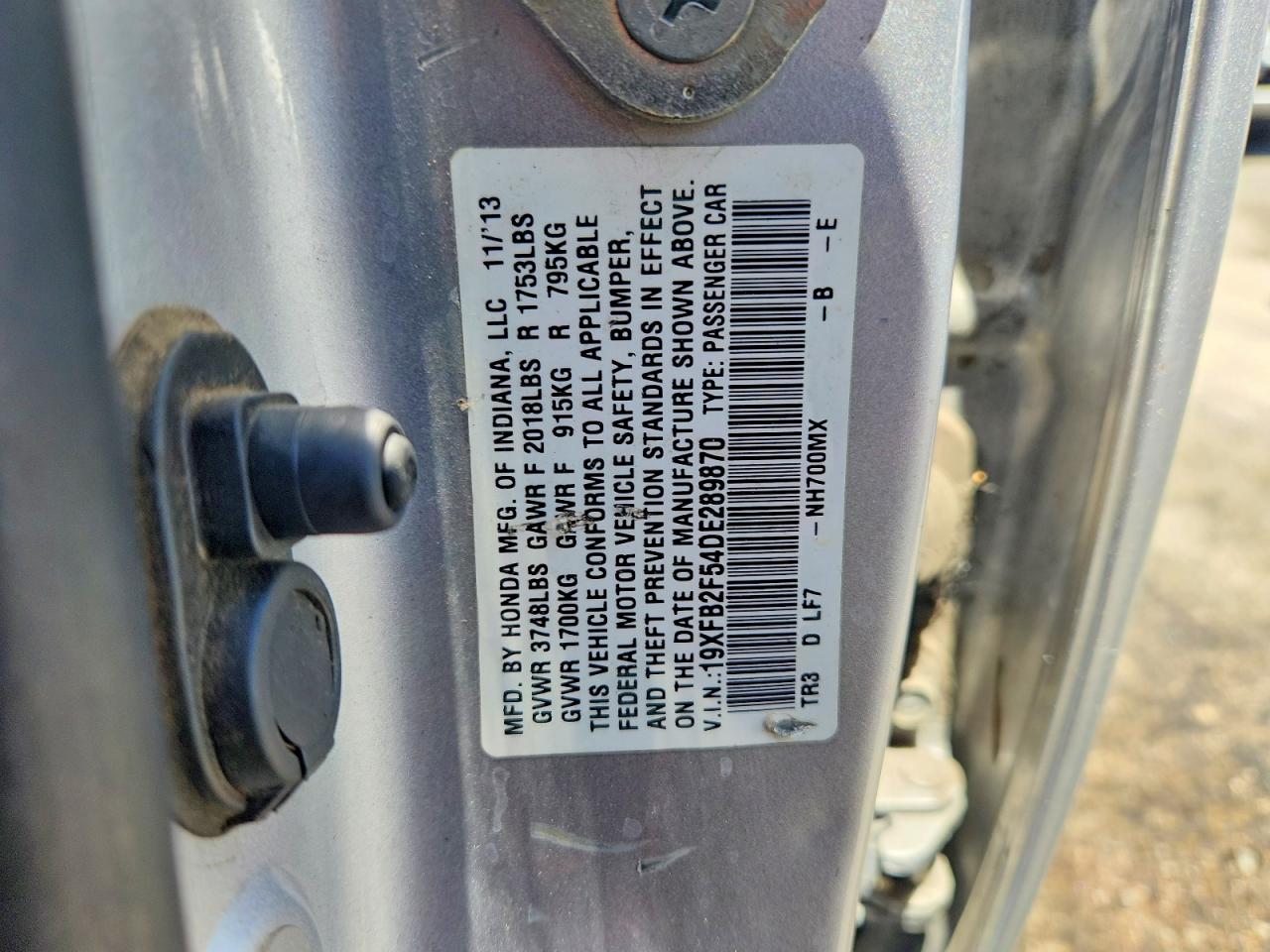 2013 HONDA CIVIC