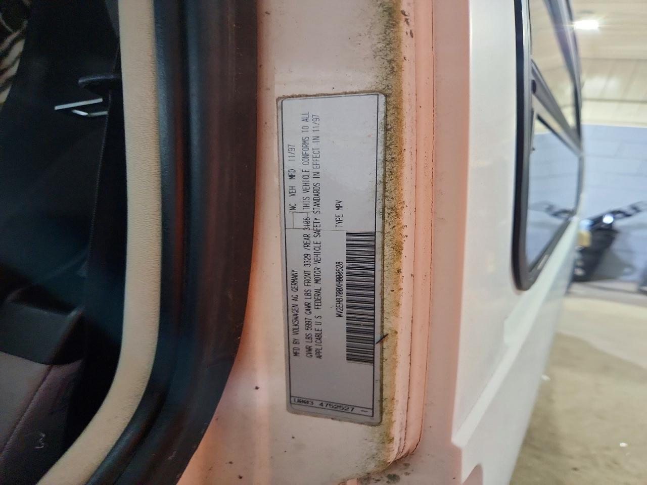 1999 VOLKSWAGEN EUROVAN