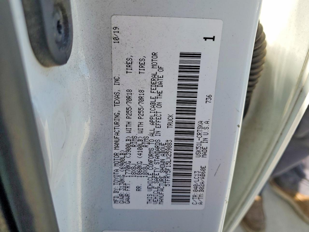 2020 TOYOTA TUNDRA