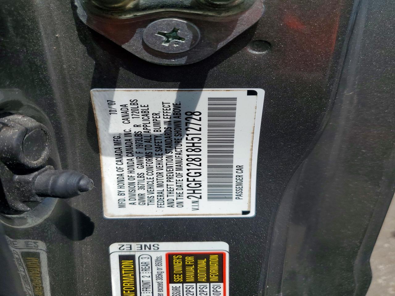 2008 HONDA CIVIC