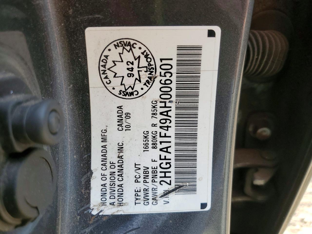2010 HONDA CIVIC