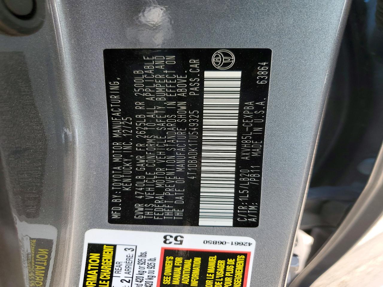 2026 TOYOTA CAMRY