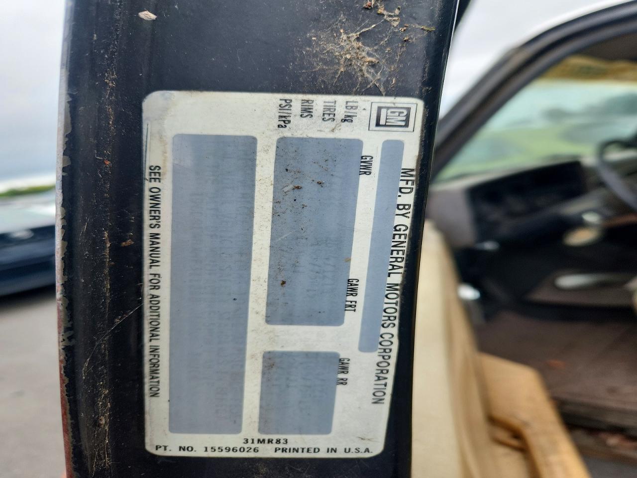 1987 CHEVROLET C/K1500