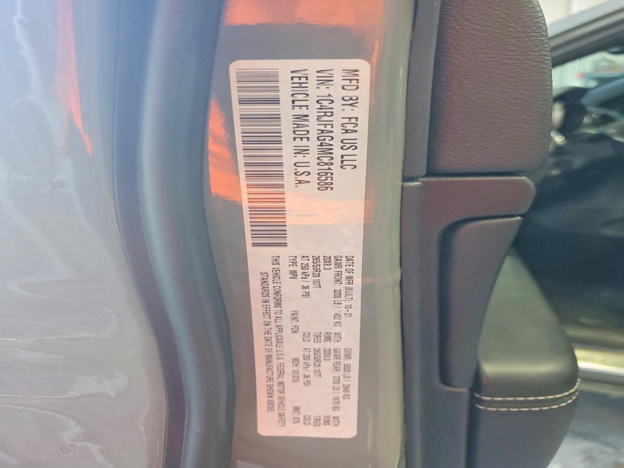 2021 JEEP CHEROKEE