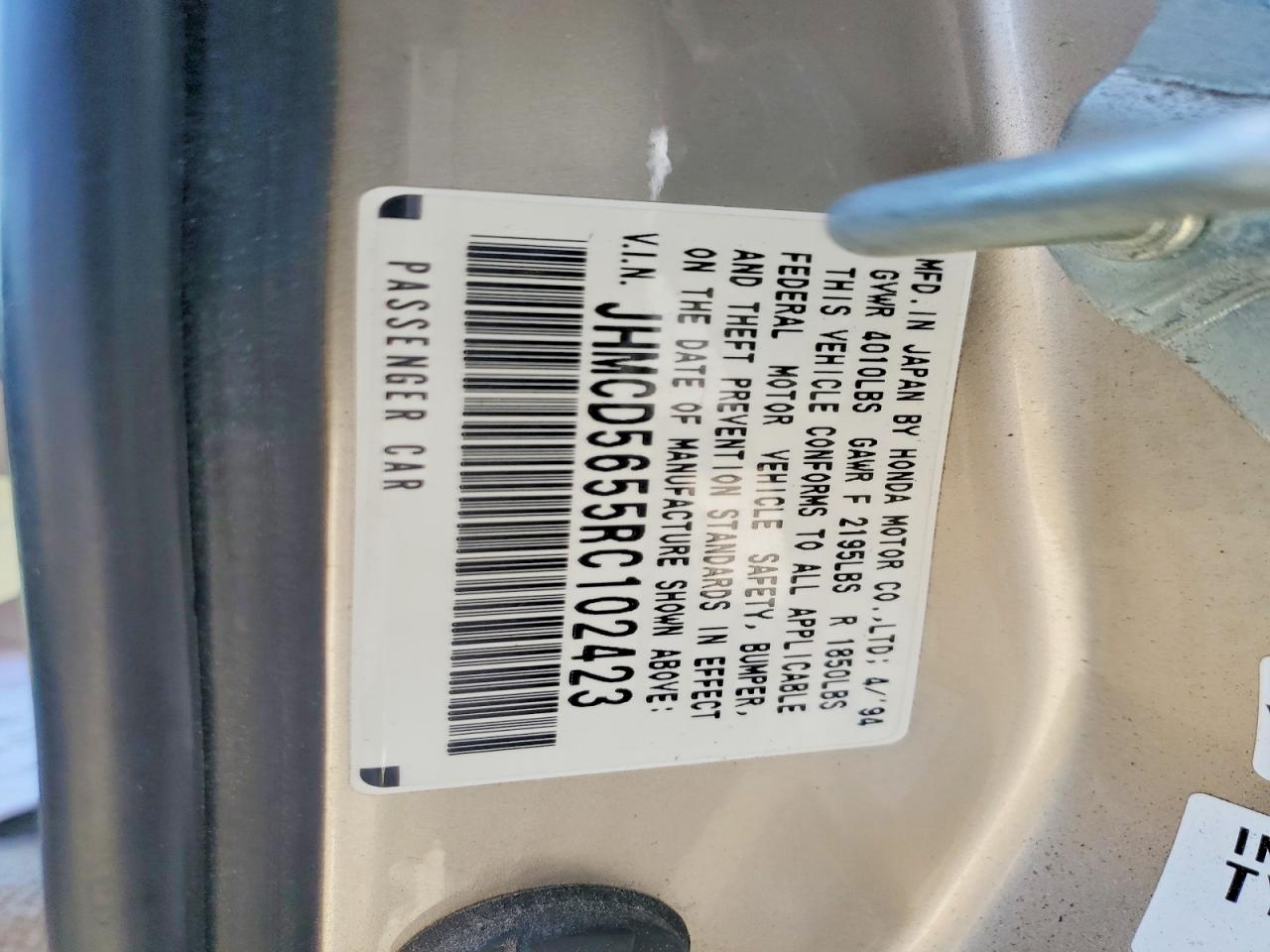 1994 HONDA ACCORD