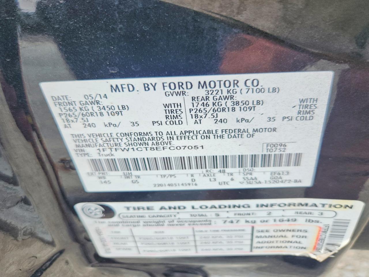 2014 FORD F150