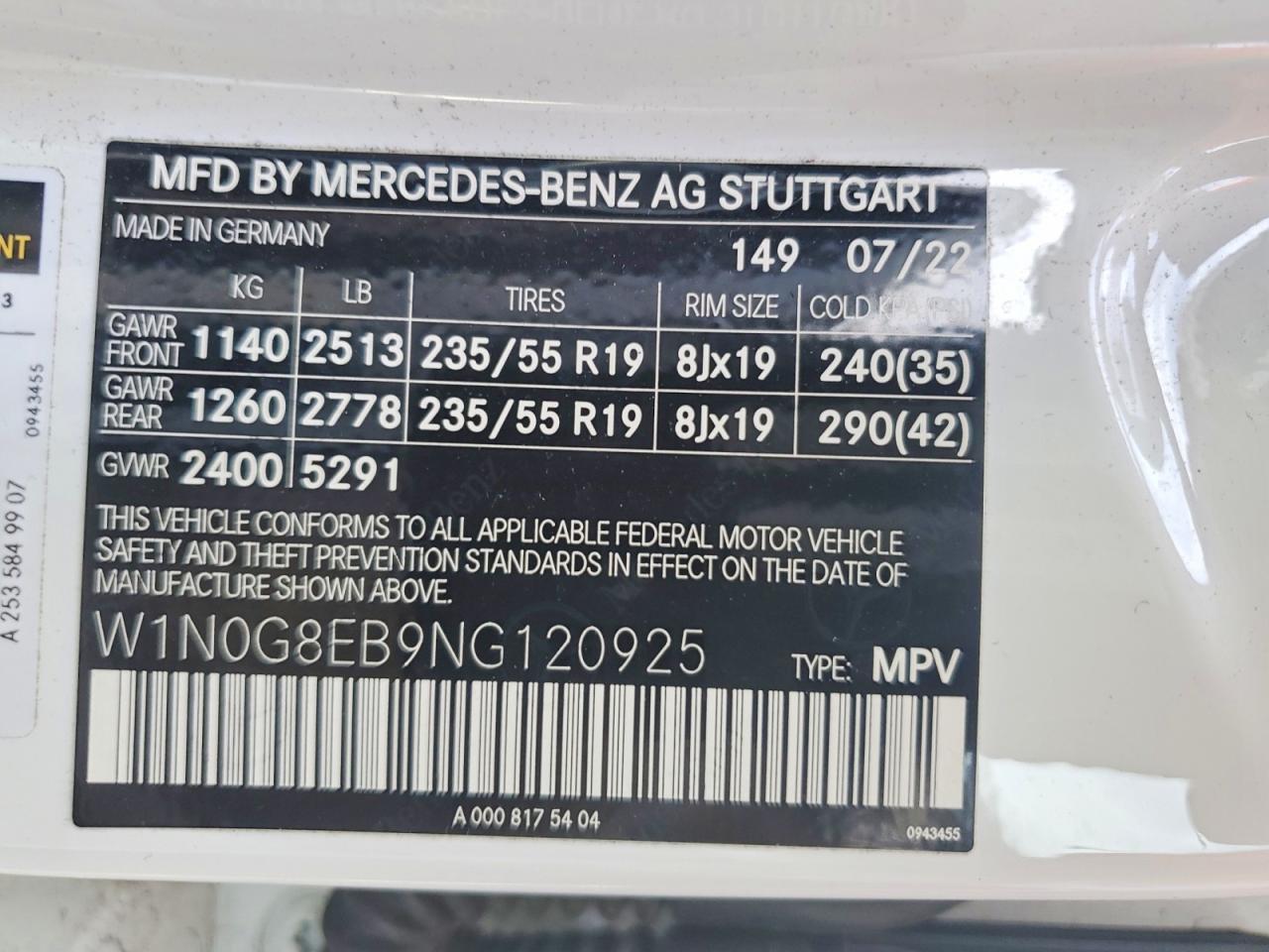 2022 MERCEDES-BENZ GLC-CLASS