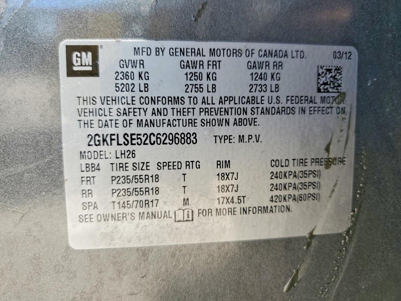 2012 GMC TERRAIN
